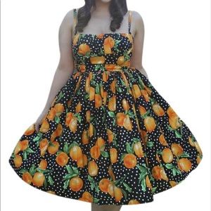 Bernie Dexter Juicy Oranges Chelsea dress Size 4x